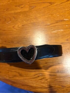 Moschino black Leather heart Belt